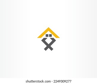 creative home icon shape logo design concept