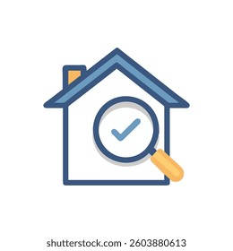 A creative home inspection icon tailored for designers focused on evaluation.
