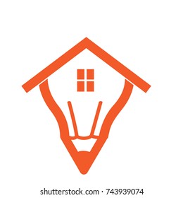 creative home lamp logo