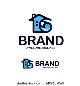 creative home list vector, home decor logo concept,