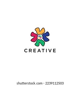 temp de diseño de icono del logotipo del hogar creativo