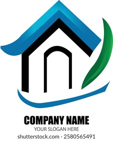 Creative Home Logo for Real Estate and Construction