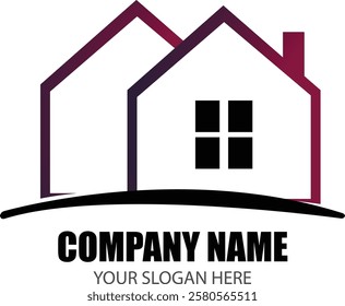 Creative Home Logo for Real Estate and Construction