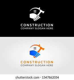 Creative Home Repair Concept Logo Design Template - Vector