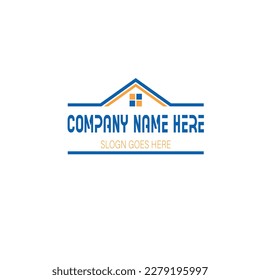 logotipo inteligente de hogar creativo con fondo limpio