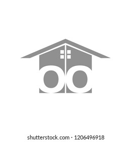 creative home smart logo detailing with clean background