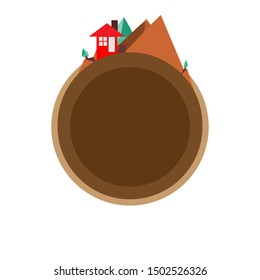 creative home smart logo detailing with clean background