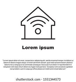 creative home smart logo detailing with clean background