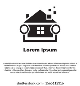 creative home smart logo detailing with clean background