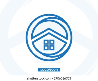 kreatives Home-Smart-Logo mit sauberem Hintergrund