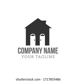 creative home smart logo detailing with clean background