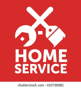 Creative home,home repair services,house fix,house logo,vector logo template