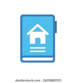 A creative homeowners guide icon tailored for designers focused on resources.