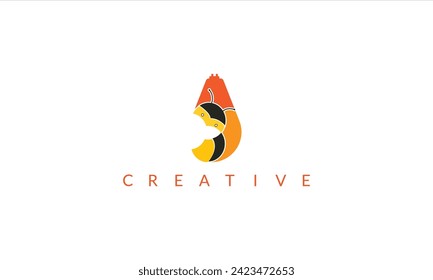 Creative honey Bee animals logo vector  illustration.
