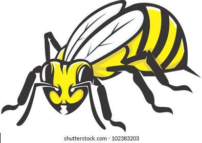 Creative Honey Bee Illustration