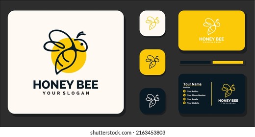 creative honey bee logo, reference for business