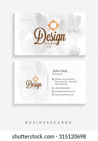 Creative horizontal business card, name card or visiting card design.