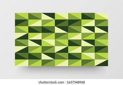 Creative horizontal website screen part for responsive web design project development. Abstract geometric pattern banner layout mock up. Corporate landing page block vector illustration template.