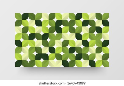 Creative horizontal website screen part for responsive web design project development. Abstract geometric pattern banner layout mock up. Corporate landing page block vector illustration template.