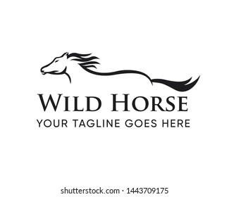 Creative Horse Elegant Logo Symbol Design Illustration Vector for Company