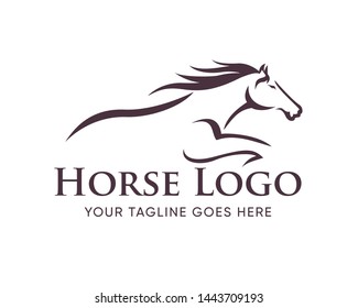 Creative Horse Elegant Logo Symbol Design Stock Vector (Royalty Free ...