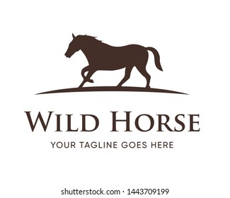 Creative Horse Elegant Logo Symbol Design Illustration Vector for Company