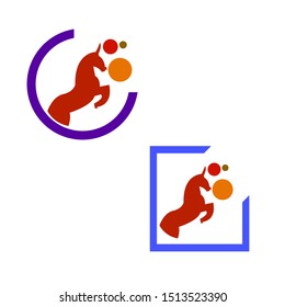 Creative Horse Elegant Logo Symbol Design Illustration