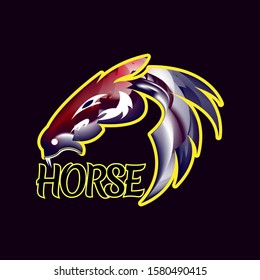 Creative Horse Elegant Logo Symbol Design Illustration Vector