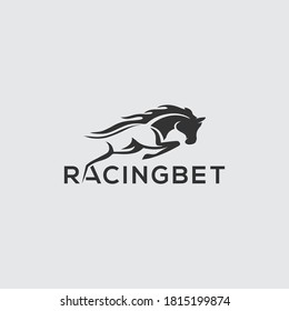 Creative Horse Elegant Logo Symbol Design Illustration Vector. 
