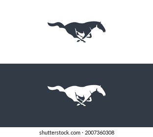 Creative Horse Elegant Logo Symbol Design Illustration Vector for Company