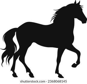 Creative Horse Elegant Logo Symbol Design Illustration Vector. Vector illustration horse silhouette