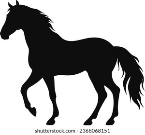 Creative Horse Elegant Logo Symbol Design Illustration Vector. Vector illustration horse silhouette