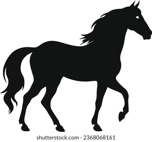 Creative Horse Elegant Logo Symbol Design Illustration Vector. Vector illustration horse silhouette