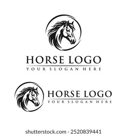 Creative Horse Elegant Logo Symbol Design Illustration Vector