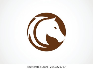 Creative Horse head logo design vector design template