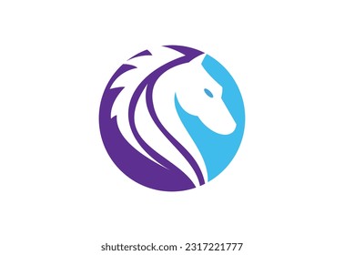 Creative Horse head logo design vector design template