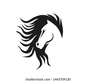 Creative Horse Head Logo Icon Symbol Vector Design Illustration