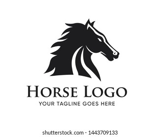Creative Horse Head Logo Icon Symbol Vector Design Illustration