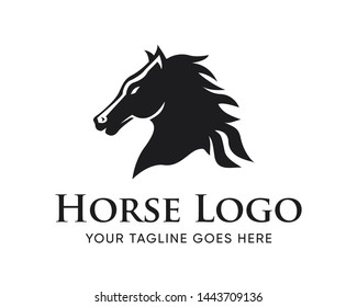 Creative Horse Head Logo Icon Symbol Vector Design Illustration
