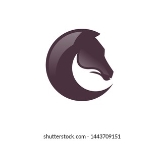 Creative Horse Head Logo Icon Symbol Vector Design Illustration