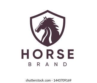 Creative Horse Head Logo Icon Symbol Vector Design Illustration