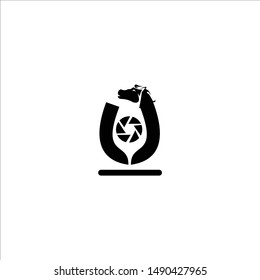 Creative Horse Head Logo Icon Symbol Vector Design Illustration