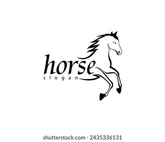 creative horse icon logo design template