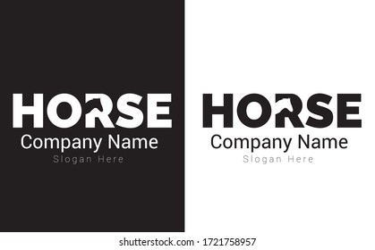Creative Horse Logo Design Template vector for company
