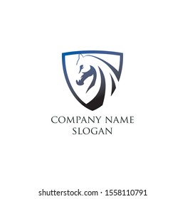 Creative horse logo modern concept design