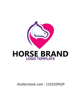 creative horse logo template