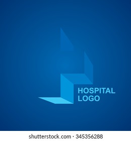 creative hospital logo concept vector 