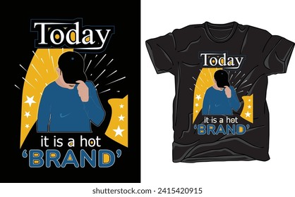 diseño creativo de camisetas de marca caliente, diseño de camisetas tipográficas