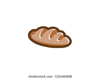 Creative hot Bread for logo design