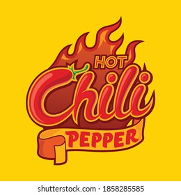 Creative hot chili pepper, with fire background